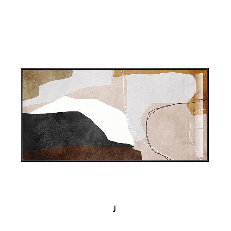 Abstract Geometric Framed Artwork Homeandso