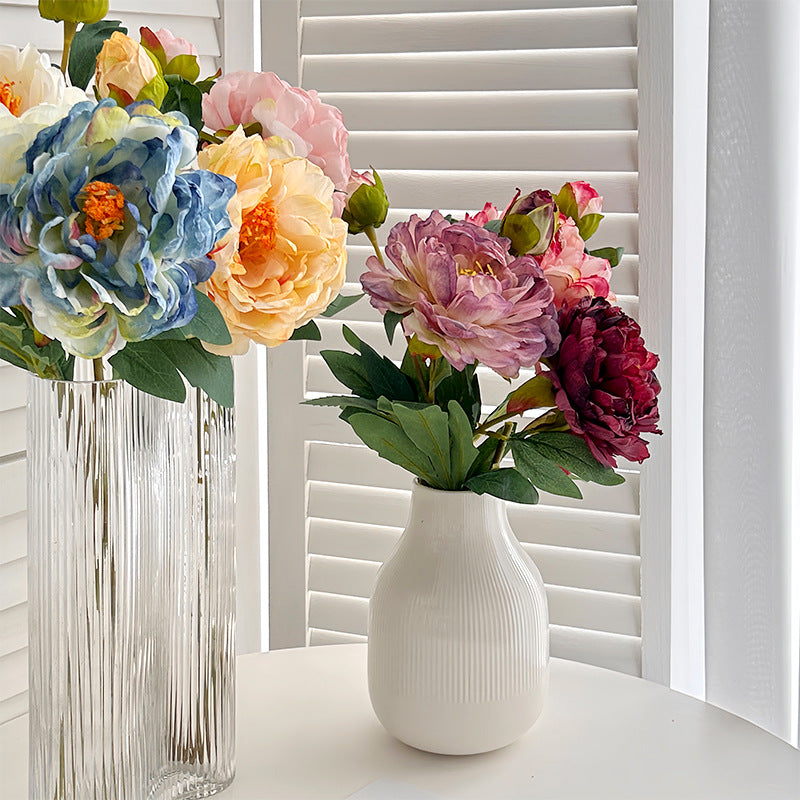 Lifelike Floral Peony Stem Arrangement