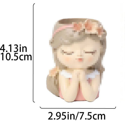 Charming Ceramic Girl Figurine Homeandso