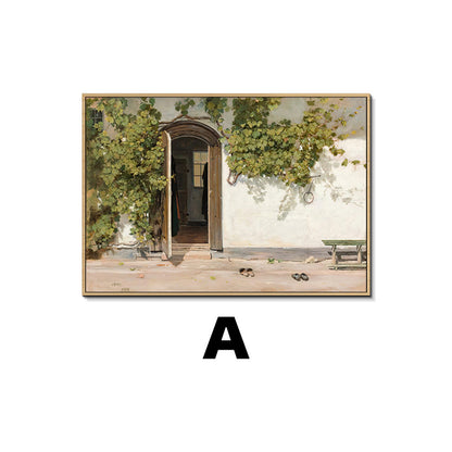 Framed Classic Impressionist Landscape Art Homeandso