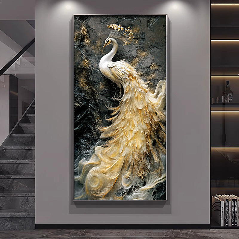 Elegant Framed Peacock Art Print Homeandso