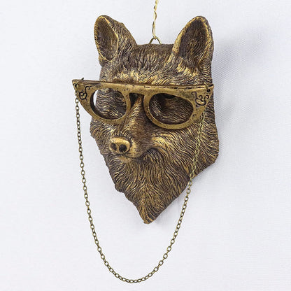 Decorative Wolf Head Phone Holder Homeandso