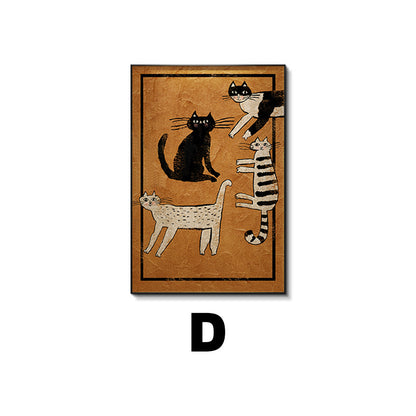 Cat-Themed Framed Wall Art Homeandso