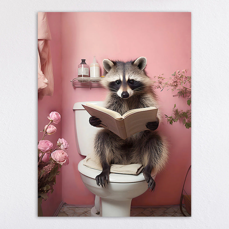Humorous Animal-Themed Wall Art Print Homeandso