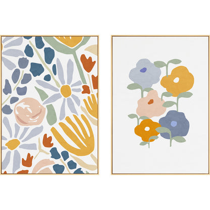 Floral Abstract Canvas Art Print Homeandso
