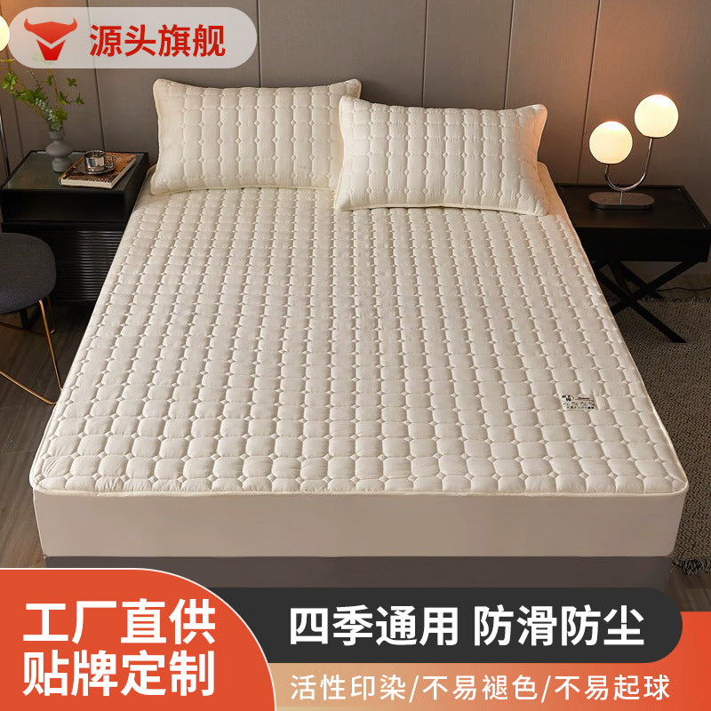 Decorative Quilted Mattress Topper Homeandso