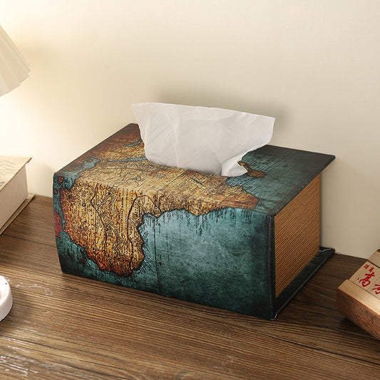 Vintage Book Style Decorative Tissue Box Homeandso