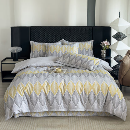 Nature-Inspired Botanical Print Duvet Cover Set