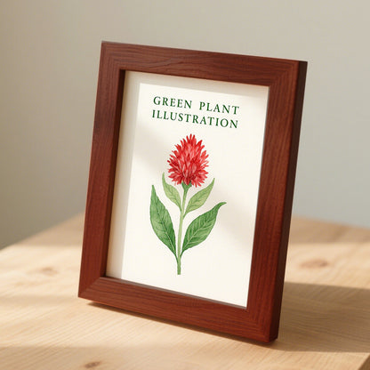 Framed Botanical Illustration Art