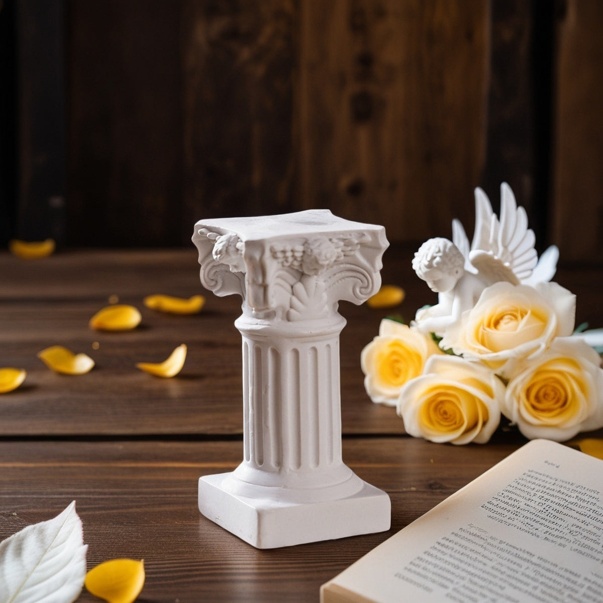 Classic Column-Inspired Phone Stand Homeandso
