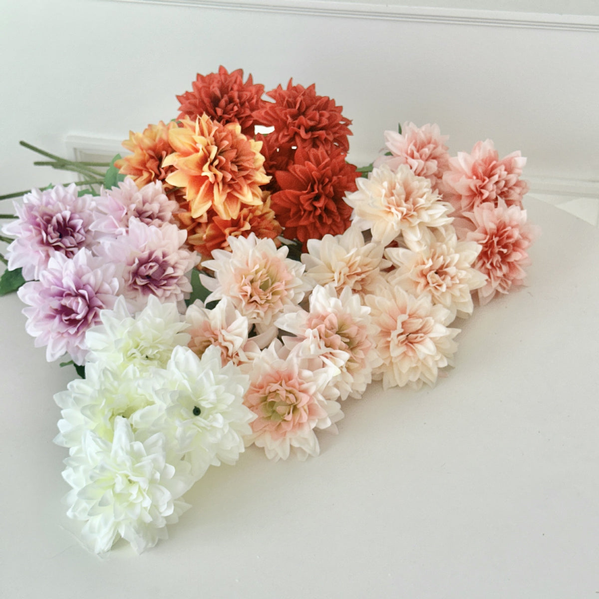 Elegant Dahlia Artificial Floral Stem