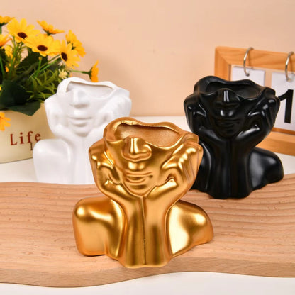Abstract Face Sculpture Homeandso