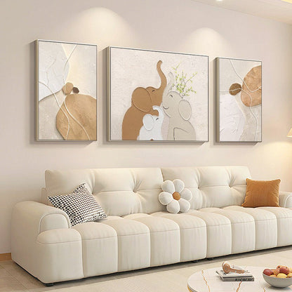 Artistic Elephant Trio Wall Art Homeandso