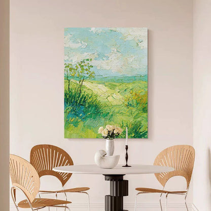 Textured Impressionistic Landscape Canvas Artwork Homeandso