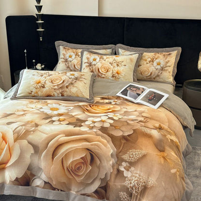 Floral Patterned Comforter Set