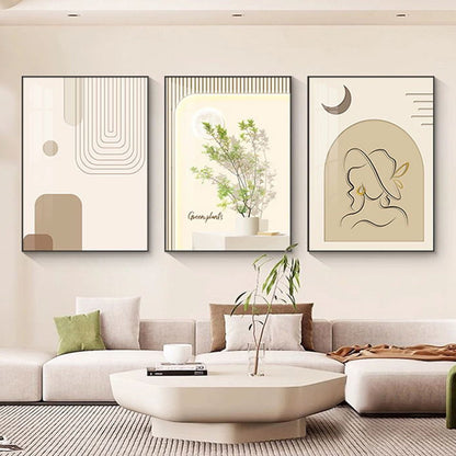 Abstract Botanical Framed Art Prints Homeandso
