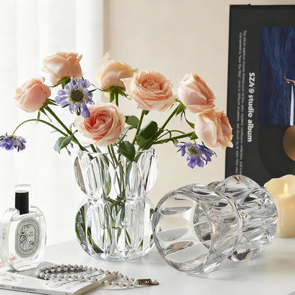 Elegante dekorative Kristallvase