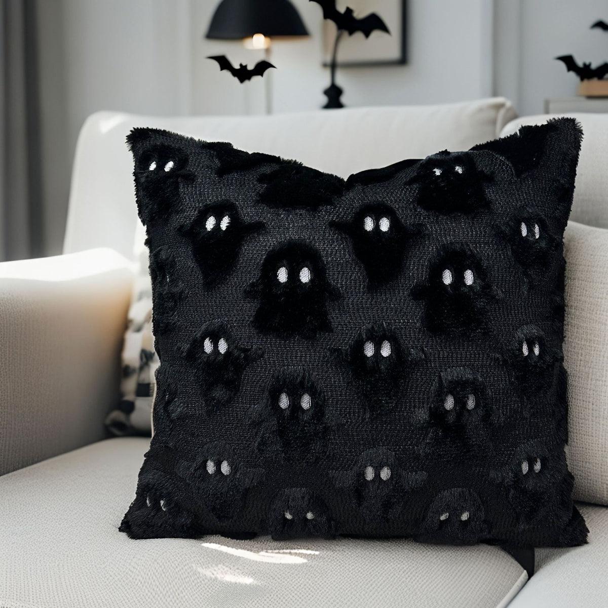Ghost-Themed Accent Pillow