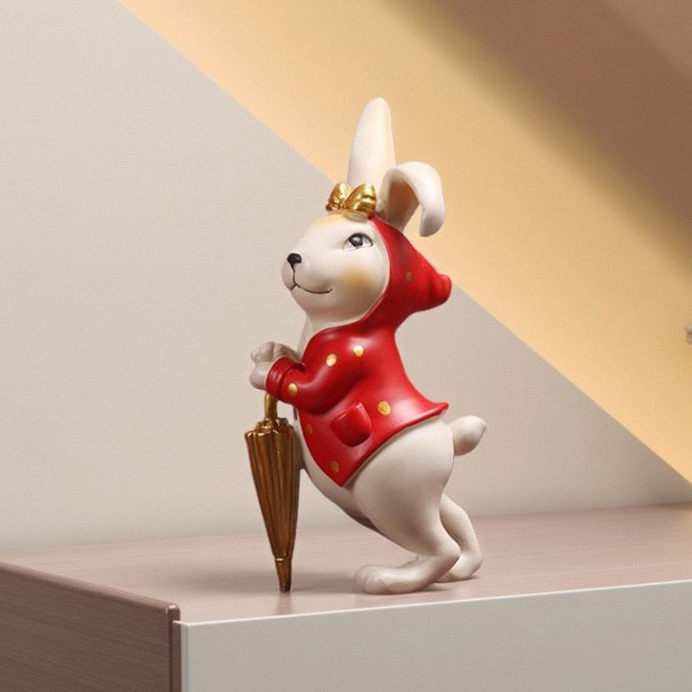 Decorative Bunny Figurine Homeandso