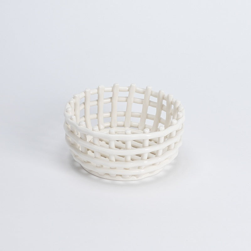 Elegant Decorative Woven Storage Bowl Homeandso