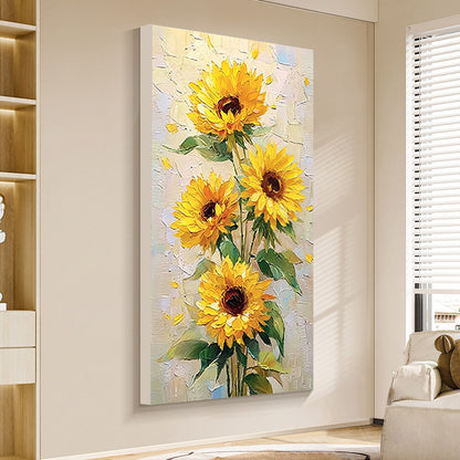 Sunflower Floral Canvas Artwork Homeandso