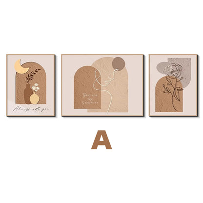 Decorative Three-Piece Art Print Set Homeandso