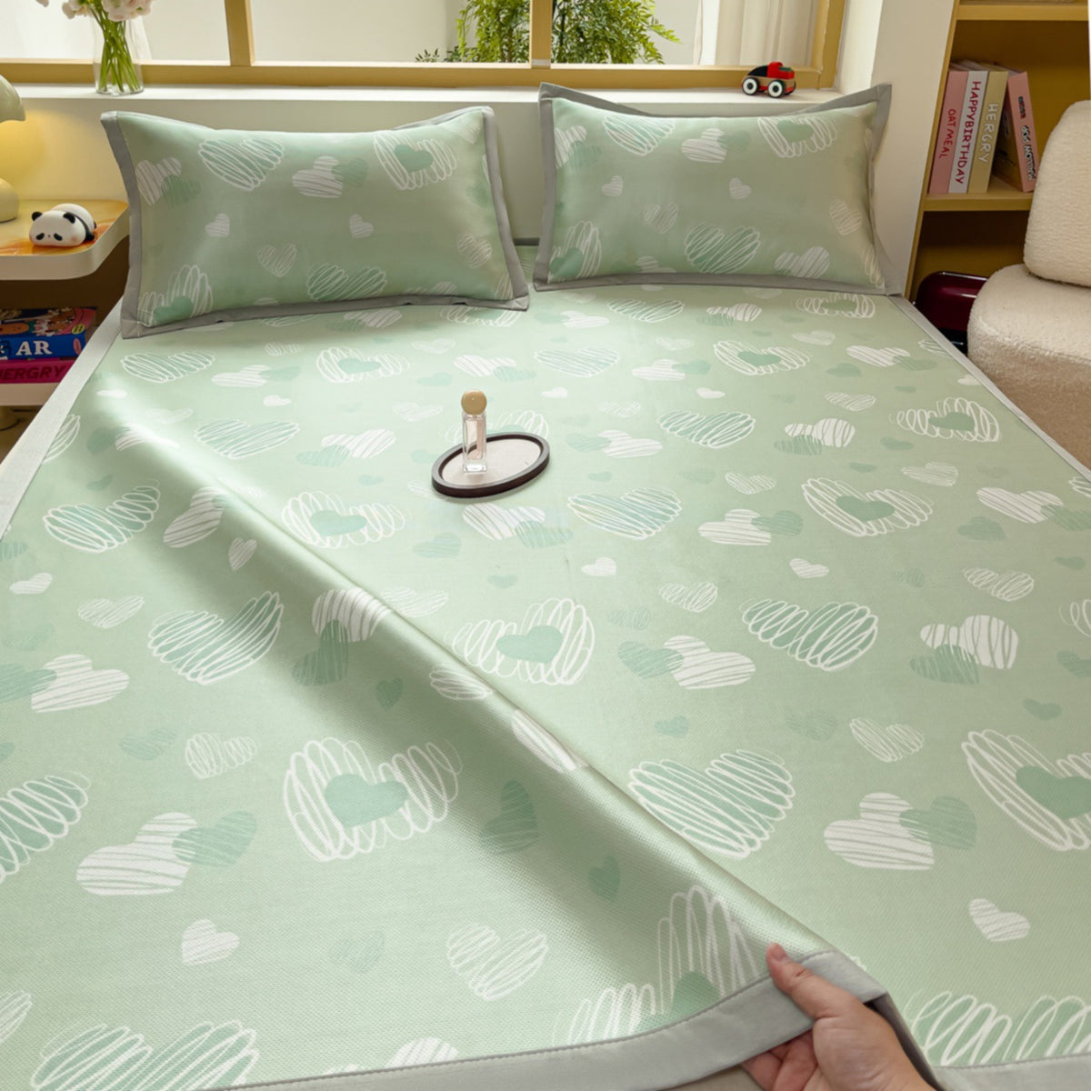 Geometric Print Soft Cotton Bedspread Homeandso