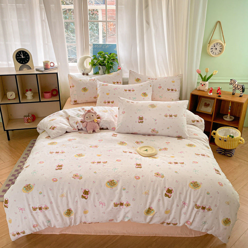 Playful Animal Print Comforter Set Homeandso