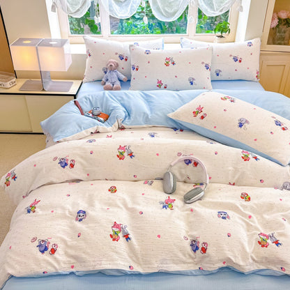 Playful Cartoon-Themed Duvet Cover Set Homeandso 1792692729