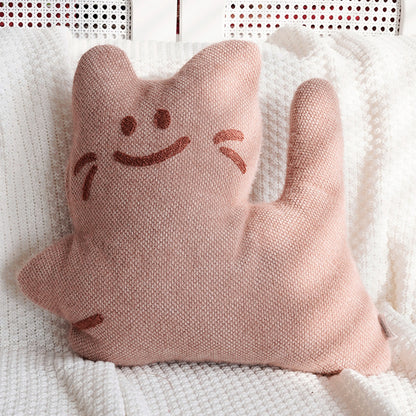 Plush Banana-Shaped Decorative Pillow
