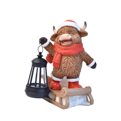 Charming Highland Cow Figurine Homeandso