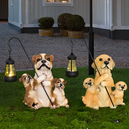 Decorative Dog Lantern Sculpture Homeandso