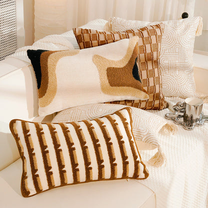 Abstract Textured Lumbar Pillow
