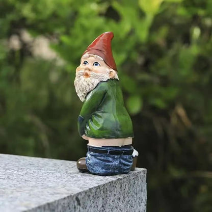 Playful Garden Gnome Statue Homeandso