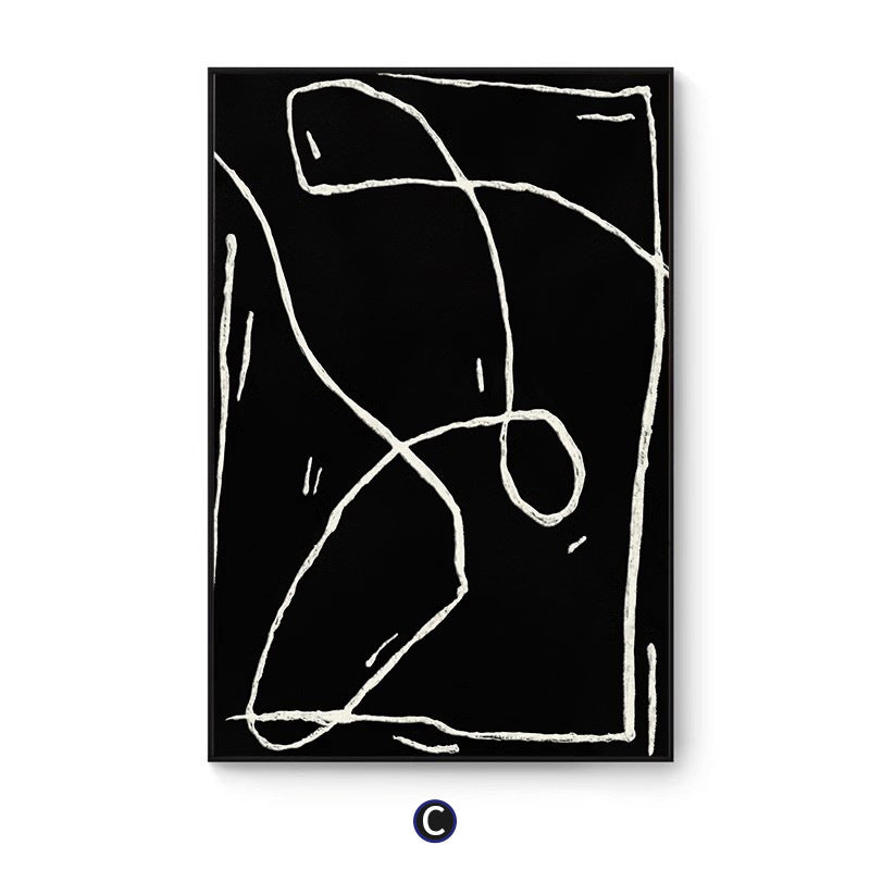 Abstract Line Art Framed Wall Print Homeandso