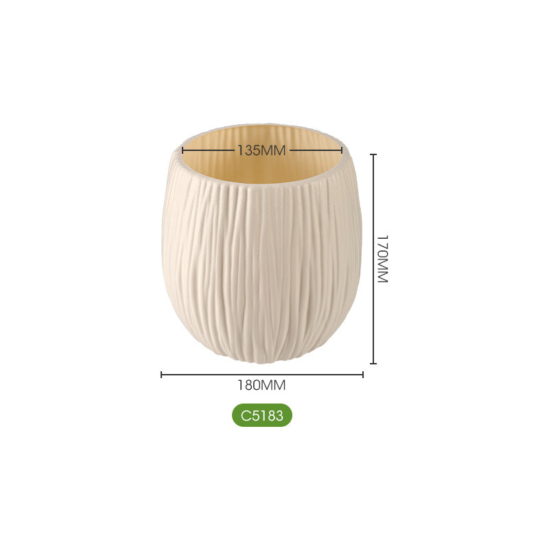 Textured Modern Ceramic Garden Planter Homeandso