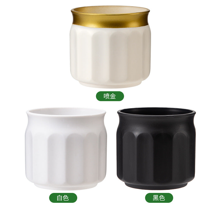 Modern Textured Ceramic Pot Homeandso
