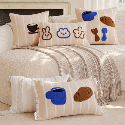 Artistic Food-Themed Decorative Throw Pillow