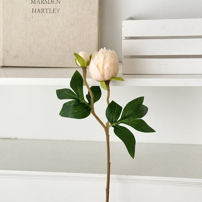 Lifelike Peony Floral Stem
