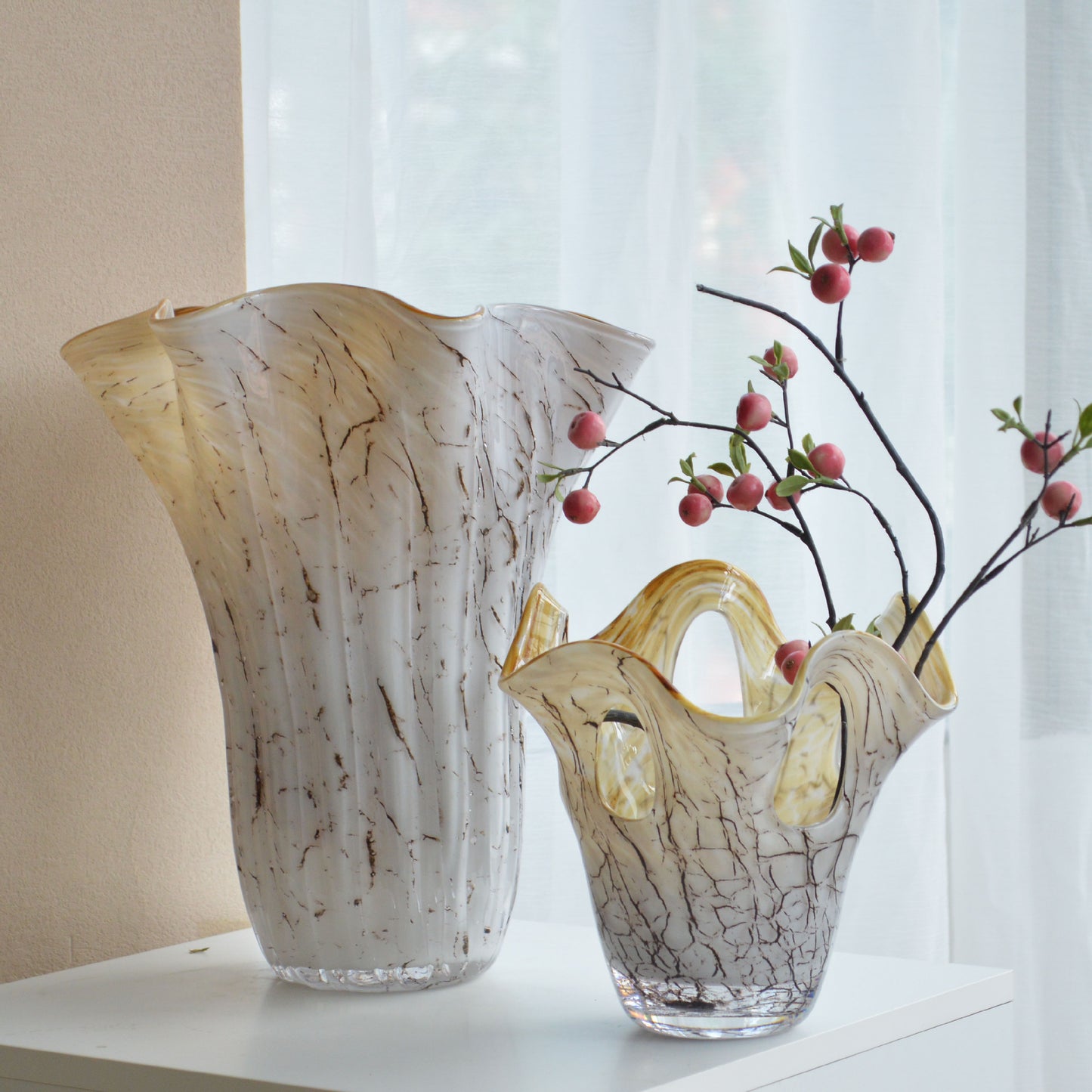 Artistic Decorative Glass Vase Homeandso