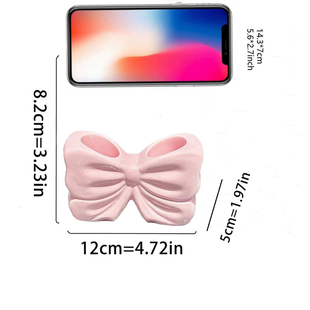 Decorative Bow-Shaped Phone Holder Homeandso