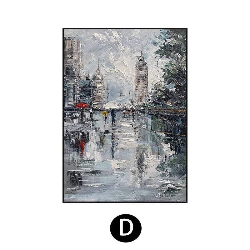 Urban Impressionist Cityscape Canvas Art Homeandso