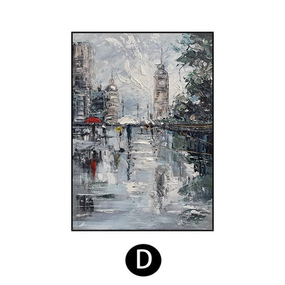 Urban Impressionist Cityscape Canvas Art Homeandso