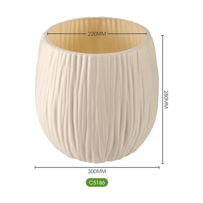 Textured Modern Ceramic Garden Planter Homeandso