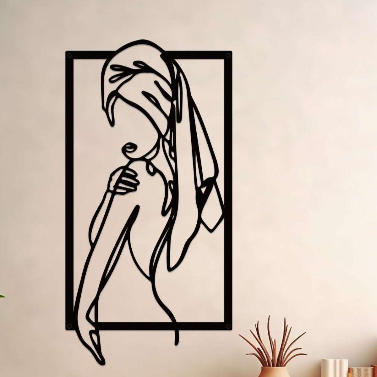 Artistic Line Art Wall Sculpture Homeandso