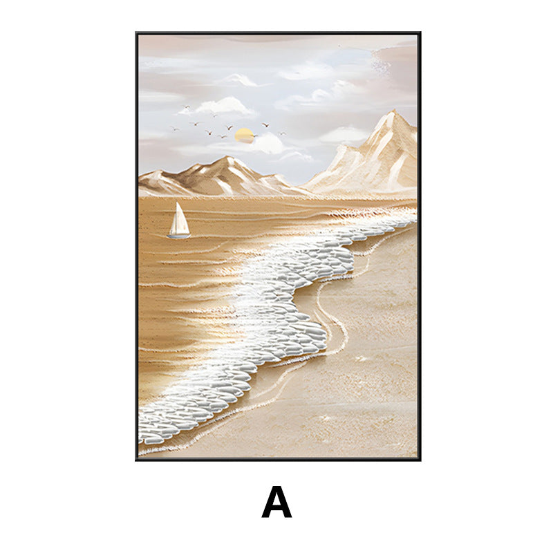 Coastal Beach Landscape Framed Wall Art Homeandso