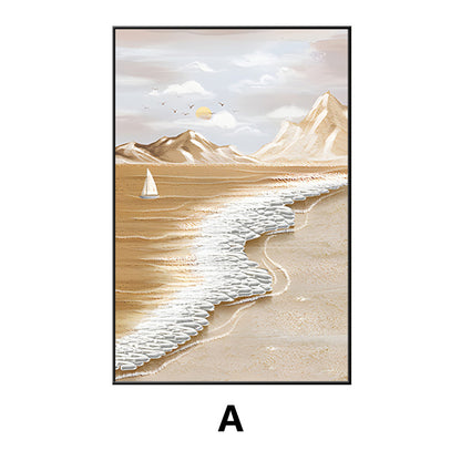 Coastal Beach Landscape Framed Wall Art Homeandso