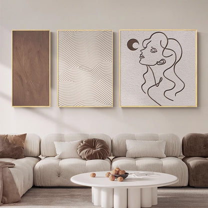 Geometric Minimalist Canvas Art Set Homeandso