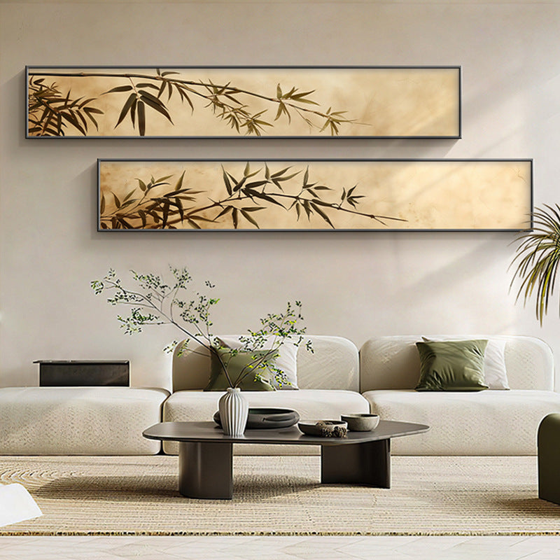 Bamboo-Inspired Horizontal Wall Art Homeandso