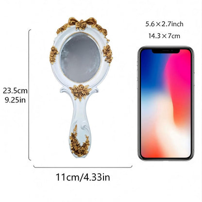 Vintage Floral Hand Mirror Homeandso